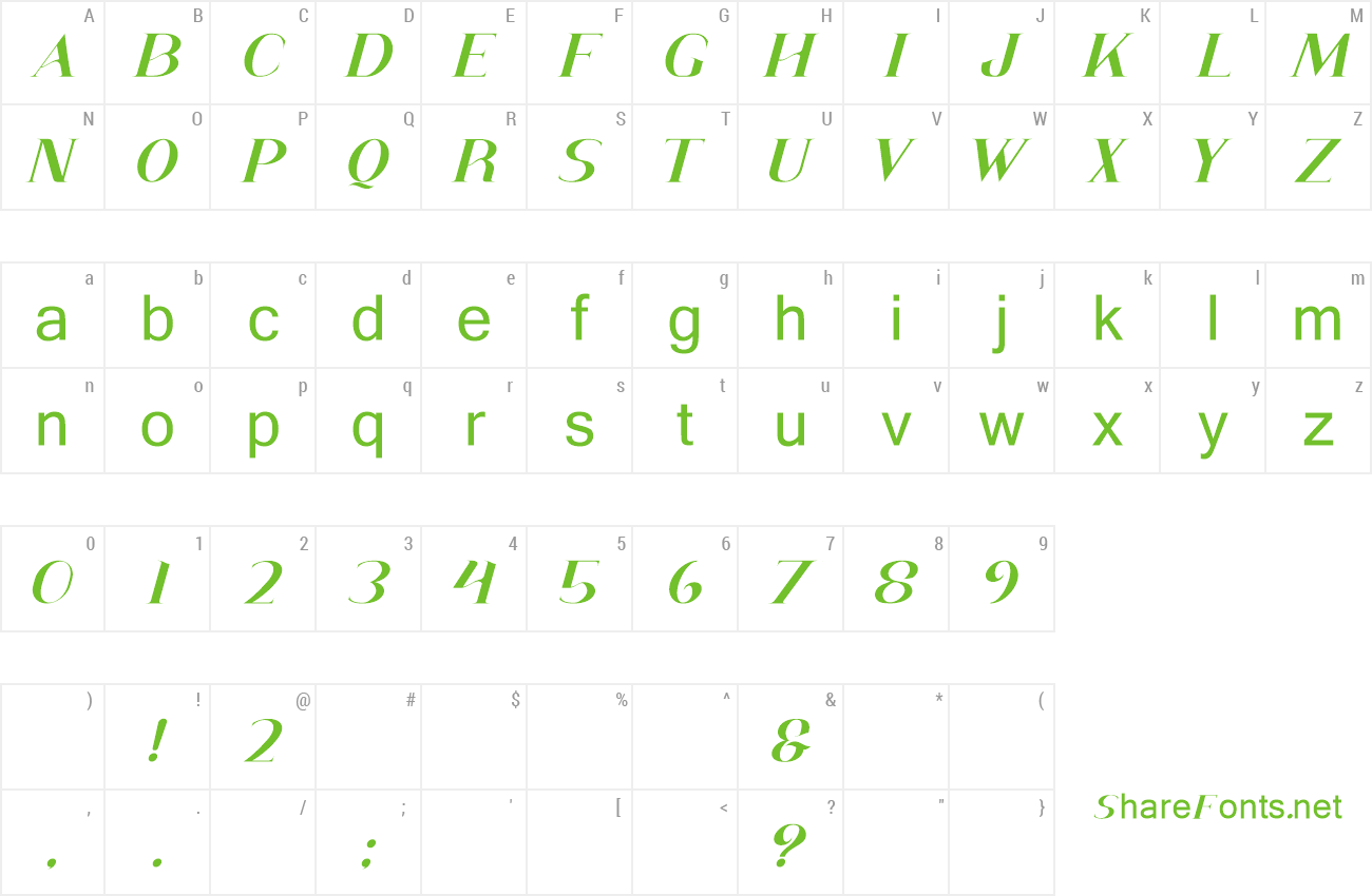 Font Rose Bella preview